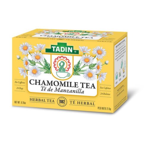 Tadin Chamomile Tea, Caffeine Free, Herbal Tea